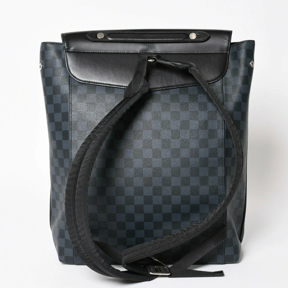 LOUIS VUITTON Newport Backpack Damier Canvas Black